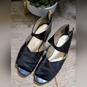 Marsell Open Toe Black Ankle Booties